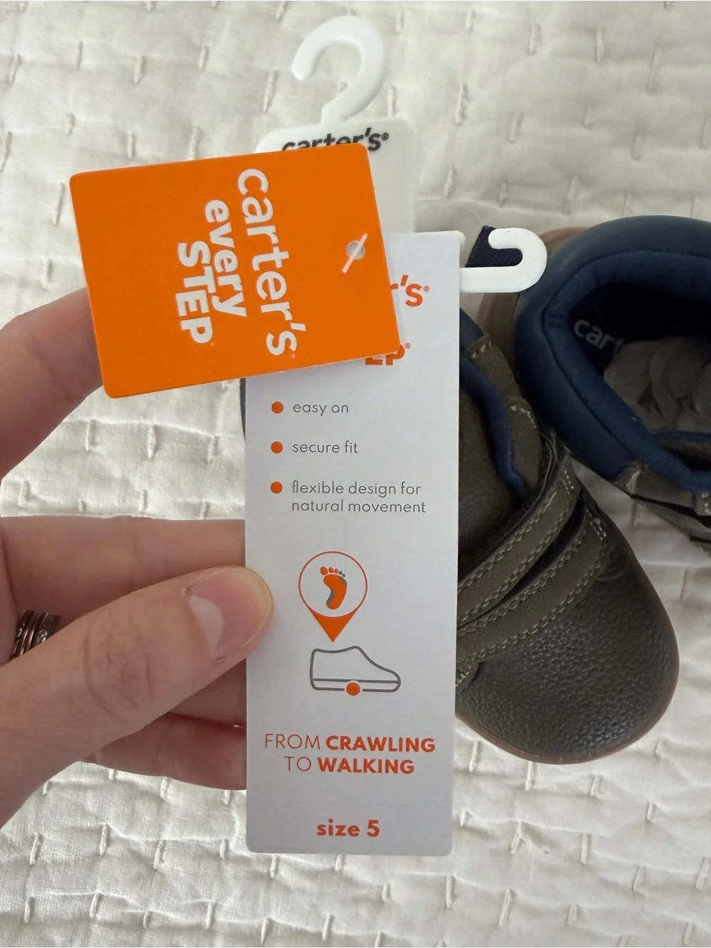 NWT Carter’s Every Step Toddler Boy Sneaker Boots Size 5 (12-18M)